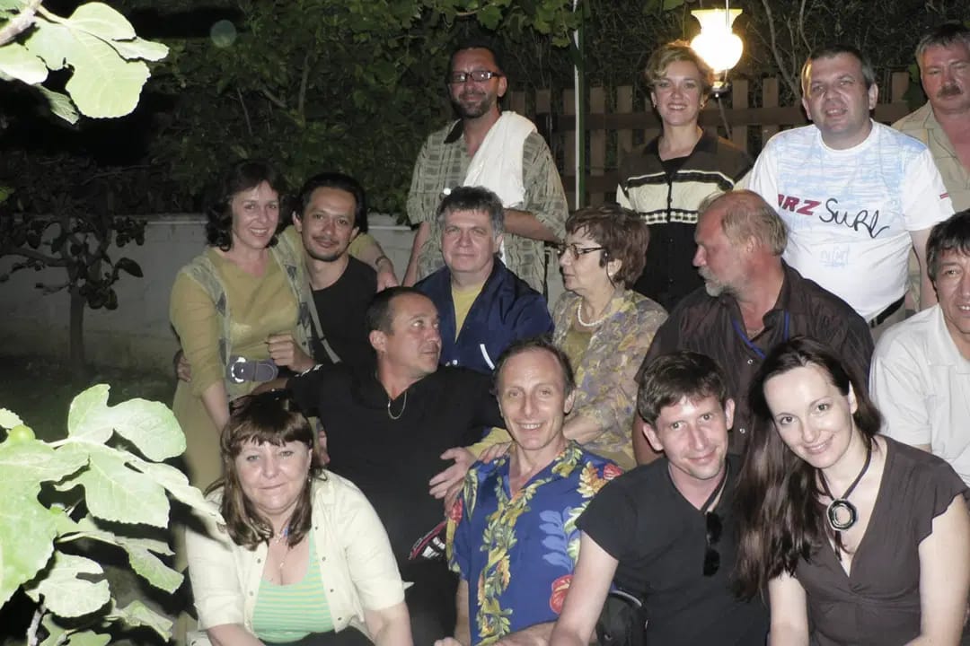 Meeting of Ilkhom members at M. Sorsky's house during the Ilkhom tour in Israel in 2007