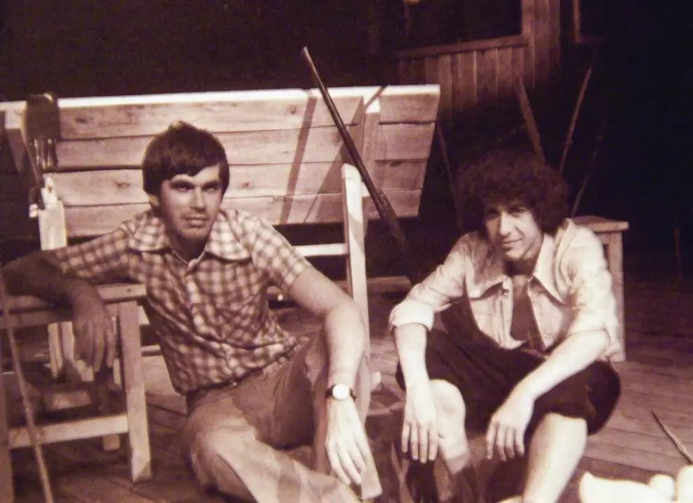 M. Weil and Y. Alexandrov on the set of Duck Hunt by A. Vampilov.